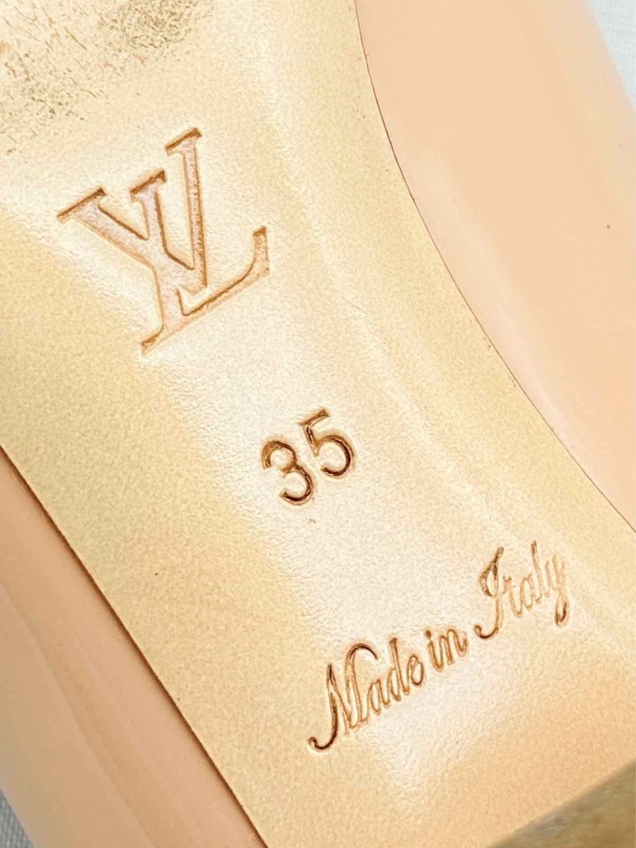 Pre-loved LOUIS VUITTON Madeleine Nude Size EU 35 Pumps at Reems Closet