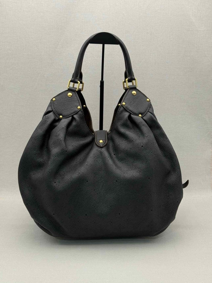 Pre-loved LOUIS VUITTON Mahina Black Monogram Hobo bag at Reems Closet