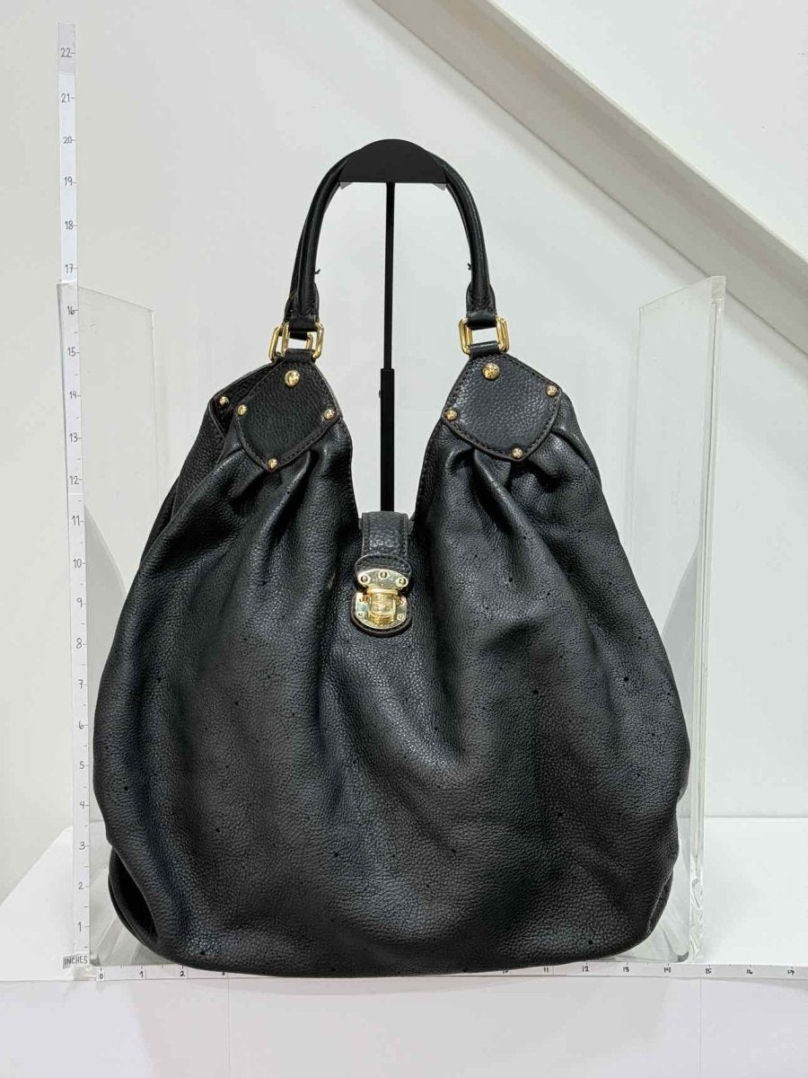 Pre-loved LOUIS VUITTON Mahina Surya Black Monogram Hobo bag at Reems Closet