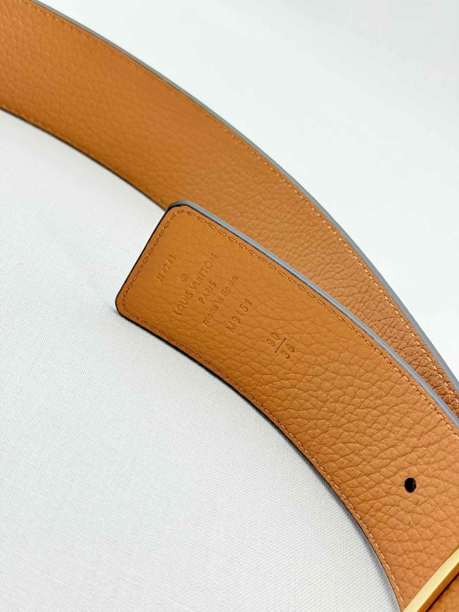 Pre - loved LOUIS VUITTON Men's Black Belt at Reems Closet