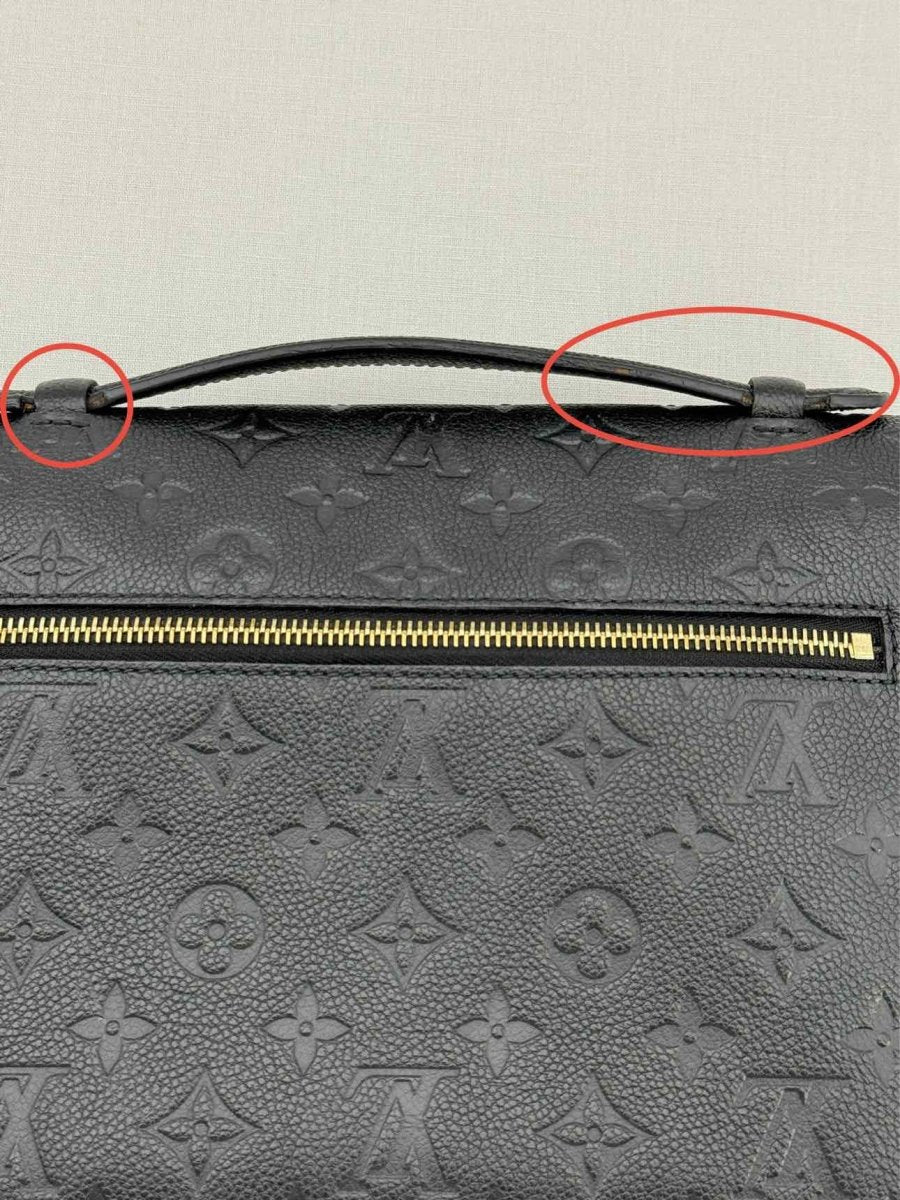 Pre - loved LOUIS VUITTON Metis Black Monogram Shoulder Bag at Reems Closet