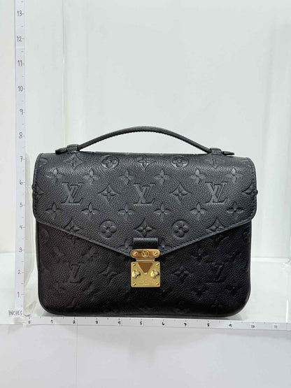 Pre - loved LOUIS VUITTON Metis Black Monogram Shoulder Bag at Reems Closet