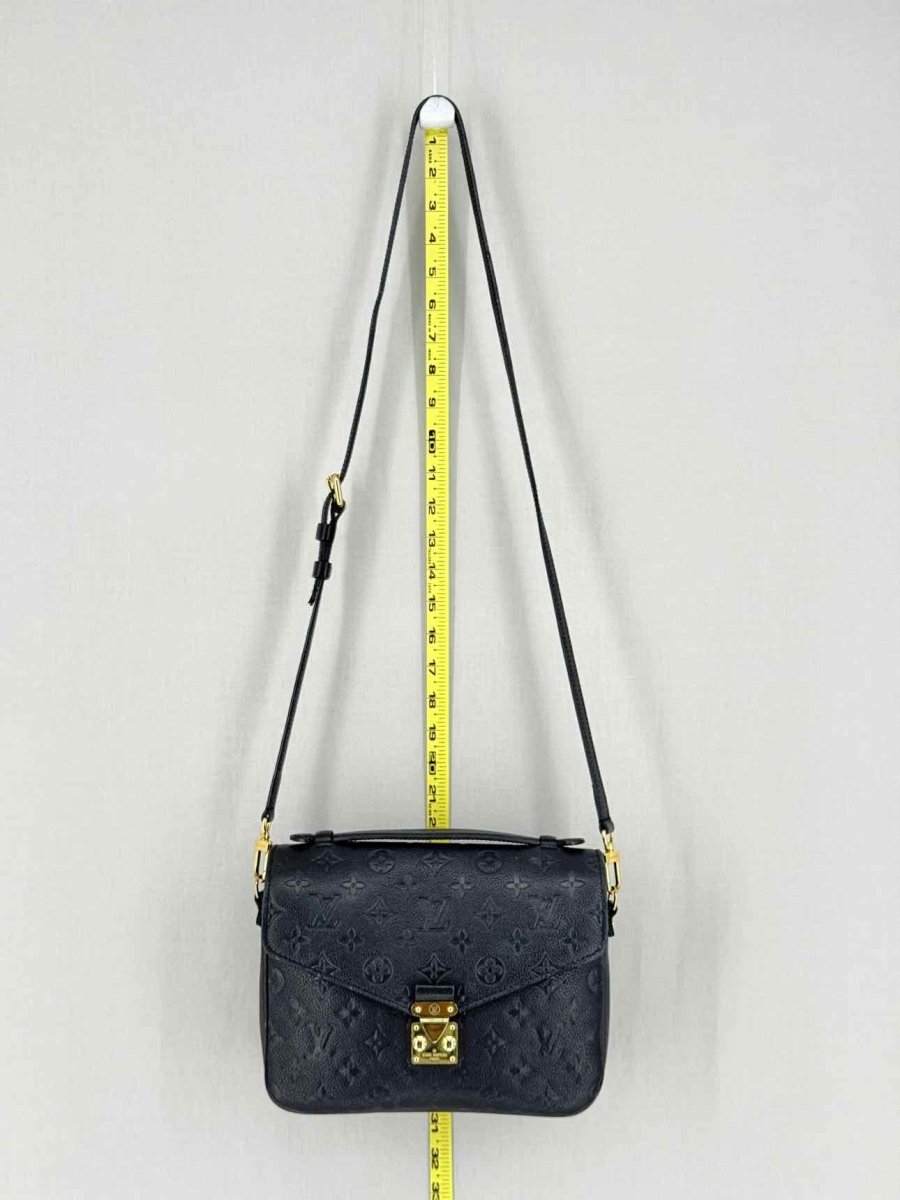 Pre - loved LOUIS VUITTON Metis Black Monogram Shoulder Bag at Reems Closet