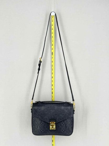 Pre - loved LOUIS VUITTON Metis Black Monogram Shoulder Bag at Reems Closet
