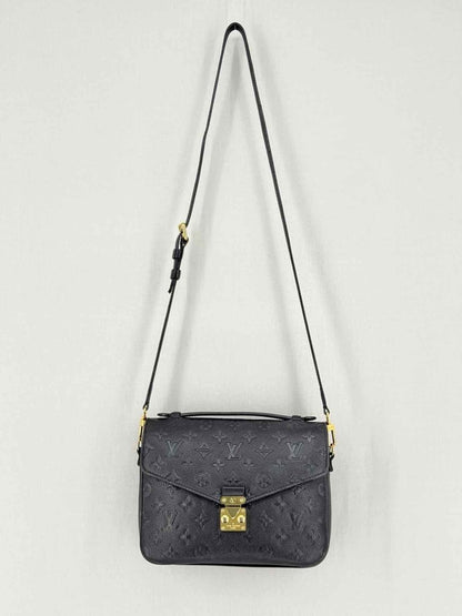 Pre - loved LOUIS VUITTON Metis Black Monogram Shoulder Bag at Reems Closet