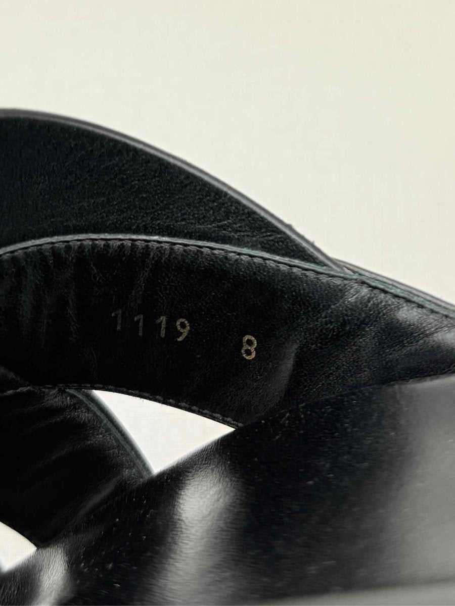 Pre - loved LOUIS VUITTON Mirabeau Black Monogram Size EU 43 Slides at Reems Closet