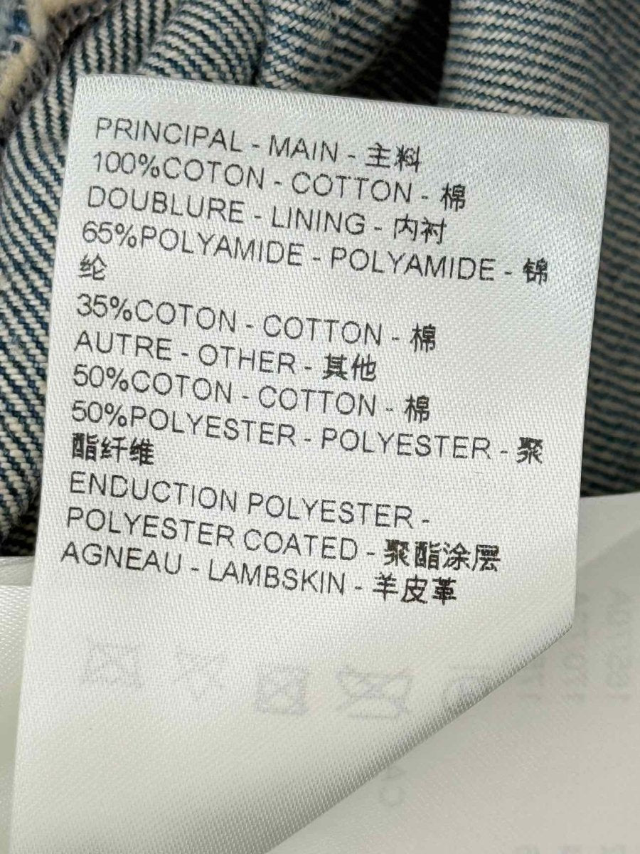 Pre - loved LOUIS VUITTON Monogram Patch Blue Size 44 Jeans at Reems Closet