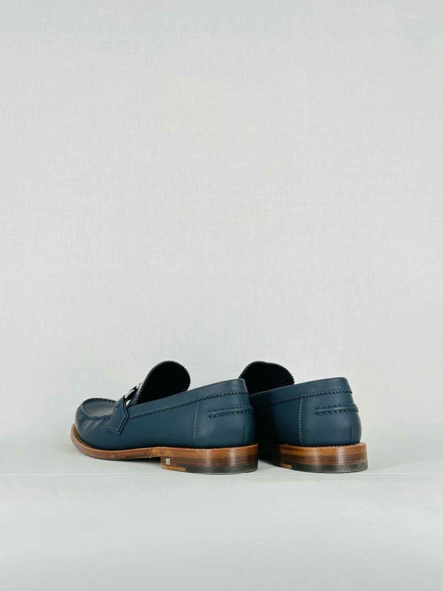 Pre - loved LOUIS VUITTON Navy Blue Size EU 42 Loafers at Reems Closet