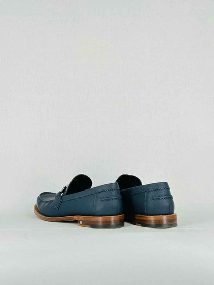 Pre - loved LOUIS VUITTON Navy Blue Size EU 42 Loafers at Reems Closet