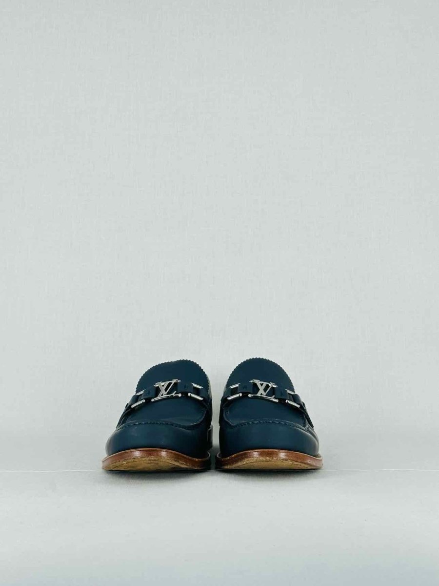 Pre - loved LOUIS VUITTON Navy Blue Size EU 42 Loafers at Reems Closet
