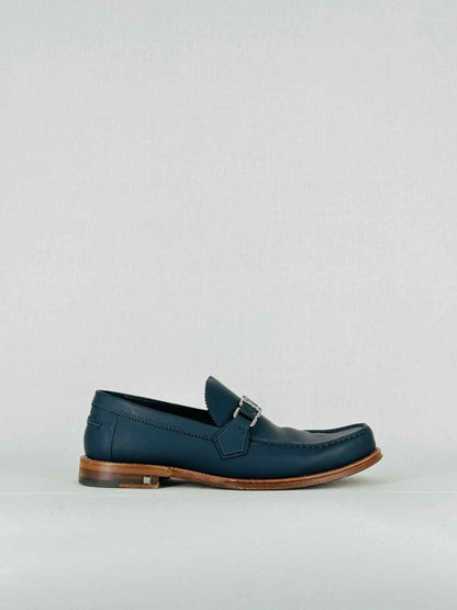 Pre - loved LOUIS VUITTON Navy Blue Size EU 42 Loafers at Reems Closet