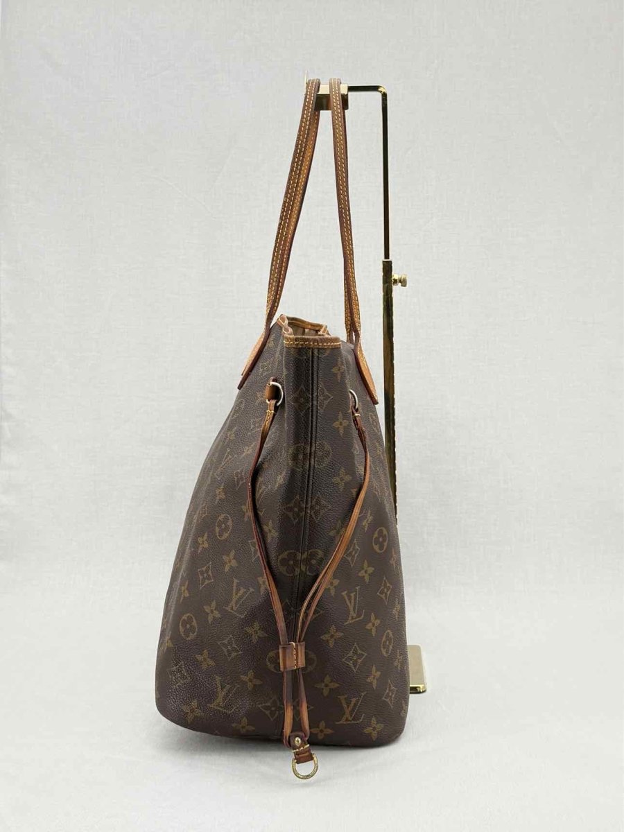 Pre - loved LOUIS VUITTON Neverfull Brown & Beige Monogram Tote Bag at Reems Closet