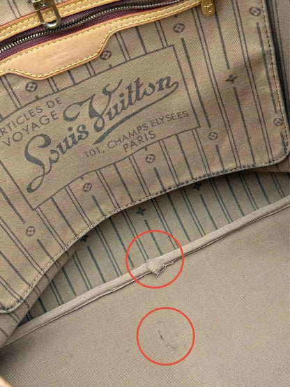 Pre - loved LOUIS VUITTON Neverfull Brown & Beige Monogram Tote Bag at Reems Closet