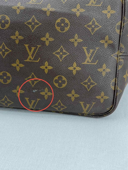 Pre - loved LOUIS VUITTON Neverfull Brown & Beige Monogram Tote Bag at Reems Closet