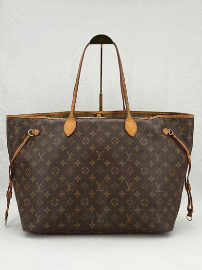 Pre - loved LOUIS VUITTON Neverfull Brown & Beige Monogram Tote Bag at Reems Closet