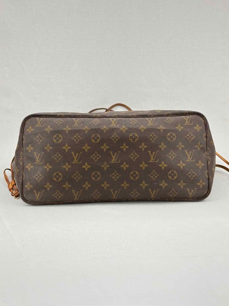 Pre - loved LOUIS VUITTON Neverfull Brown & Beige Monogram Tote Bag at Reems Closet