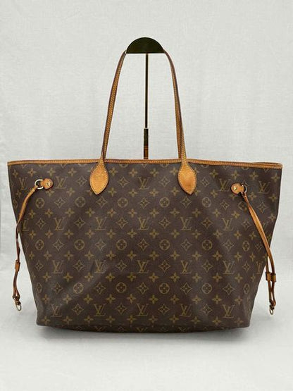 Pre - loved LOUIS VUITTON Neverfull Brown & Beige Monogram Tote Bag at Reems Closet