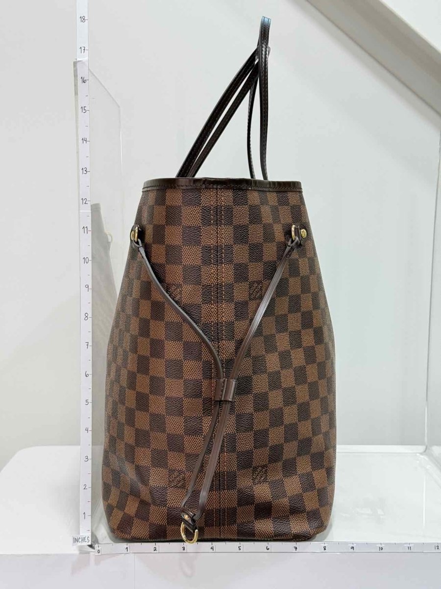 Pre-loved LOUIS VUITTON Neverfull Brown Damier Ebene Tote Bag at Reems Closet