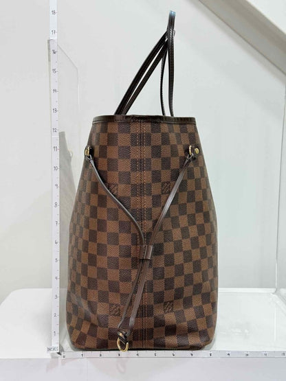 Pre-loved LOUIS VUITTON Neverfull Brown Damier Ebene Tote Bag at Reems Closet