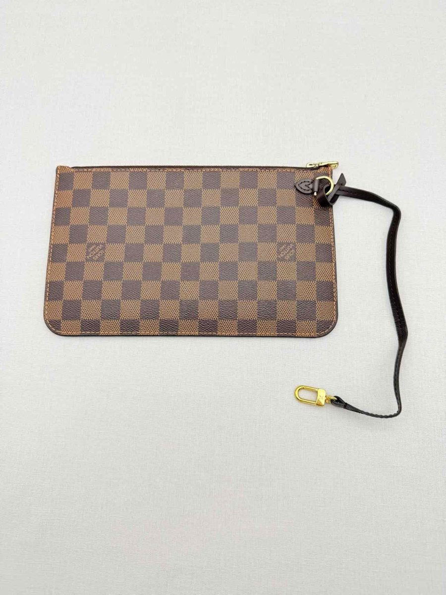Pre - loved LOUIS VUITTON Neverfull Brown Damier Ebene Tote Bag at Reems Closet
