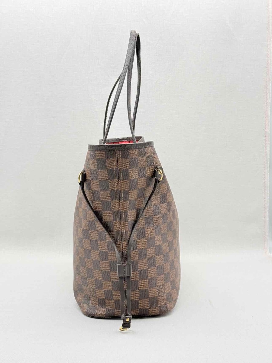 Pre - loved LOUIS VUITTON Neverfull Brown Damier Ebene Tote Bag at Reems Closet