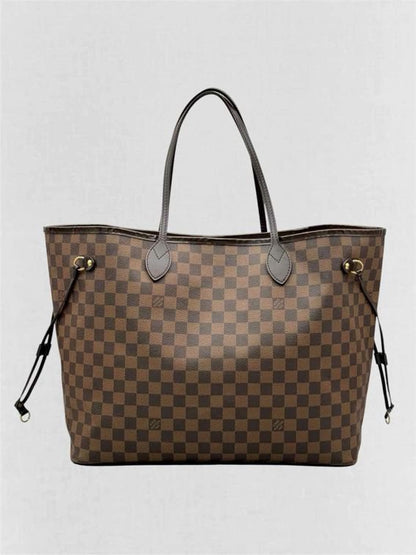 Pre-loved LOUIS VUITTON Neverfull Brown Damier Ebene Tote Bag at Reems Closet