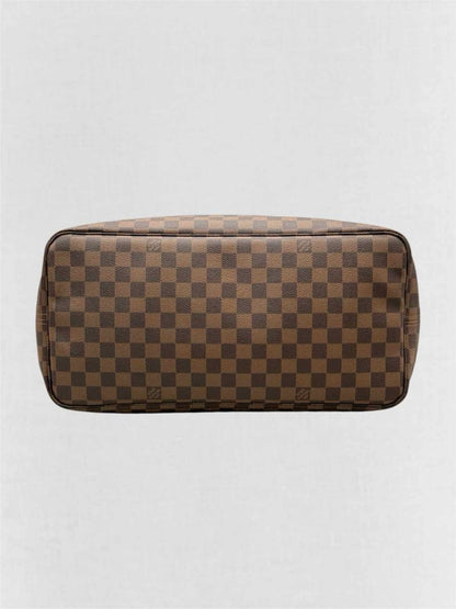 Pre-loved LOUIS VUITTON Neverfull Brown Damier Ebene Tote Bag at Reems Closet