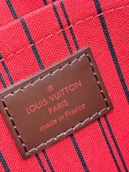 Pre-loved LOUIS VUITTON Neverfull Brown Damier Ebene Tote Bag at Reems Closet