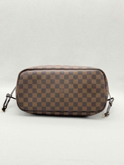 Pre - loved LOUIS VUITTON Neverfull Brown Damier Ebene Tote Bag at Reems Closet