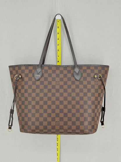 Pre - loved LOUIS VUITTON Neverfull Brown Damier Ebene Tote Bag at Reems Closet