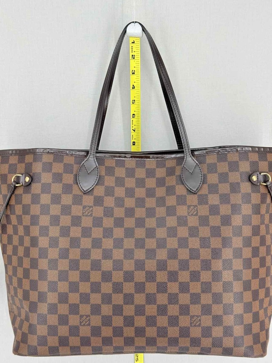 Pre-loved LOUIS VUITTON Neverfull Brown Damier Ebene Tote Bag at Reems Closet