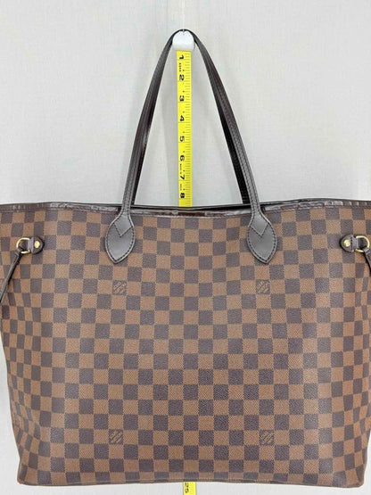 Pre-loved LOUIS VUITTON Neverfull Brown Damier Ebene Tote Bag at Reems Closet