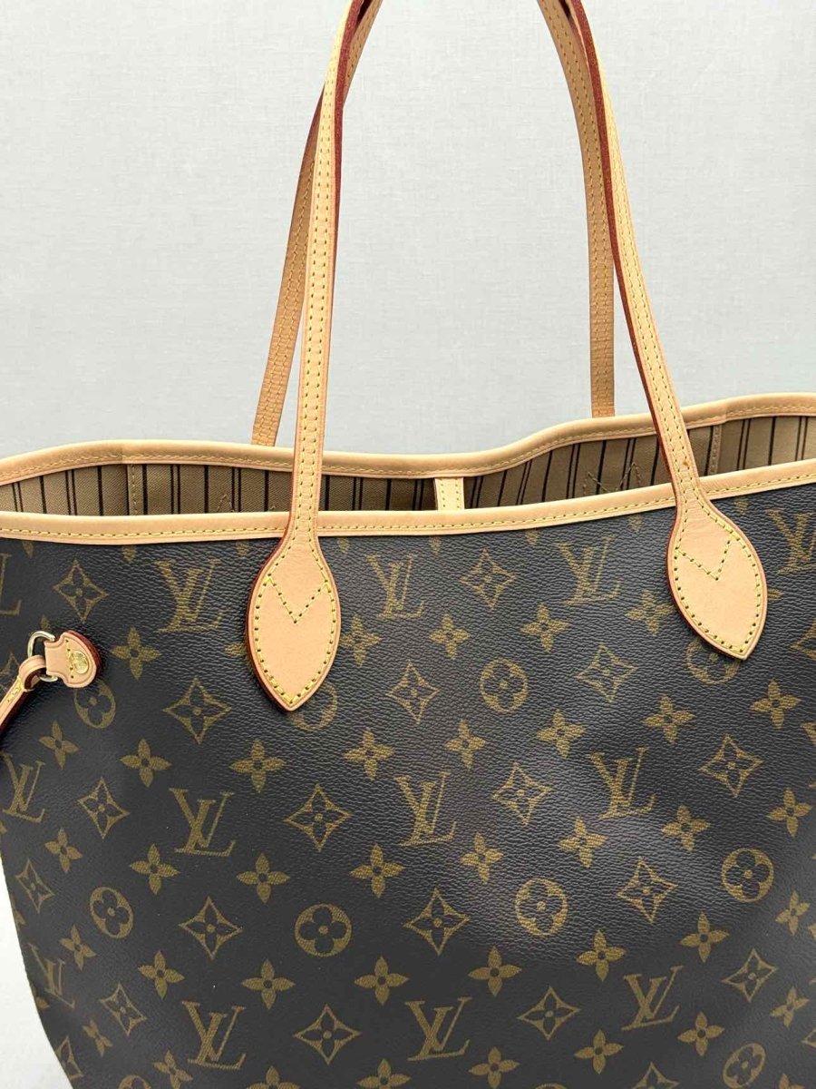 Pre-loved LOUIS VUITTON Neverfull Brown Monogram Tote Bag at Reems Closet