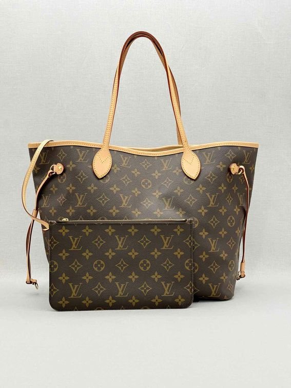 Pre-loved LOUIS VUITTON Neverfull Brown Monogram Tote Bag at Reems Closet