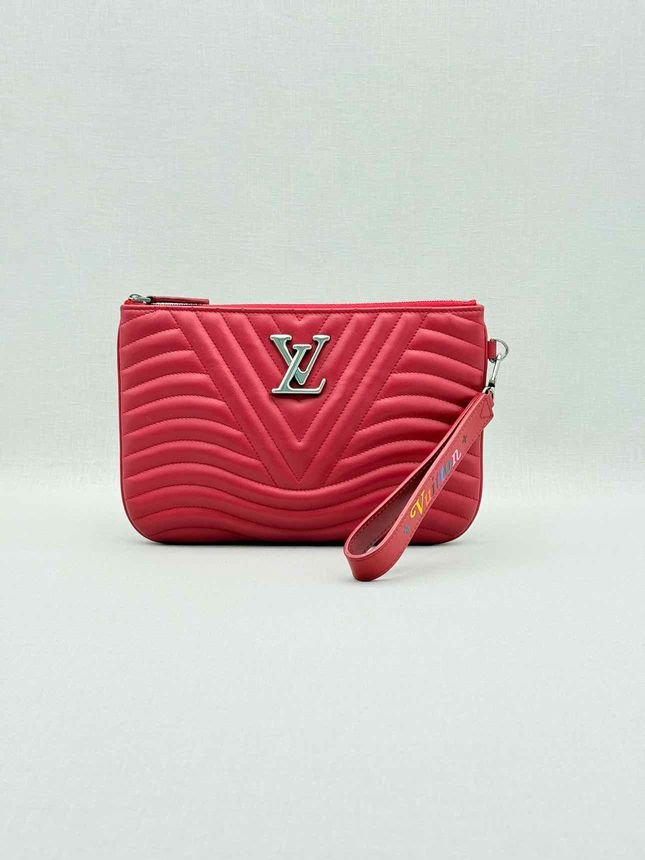 Pre - loved LOUIS VUITTON New Wave Red Clutch at Reems Closet
