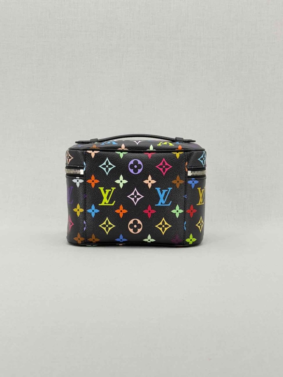 Pre - loved LOUIS VUITTON Nice Black Multicolor Vanity Case at Reems Closet