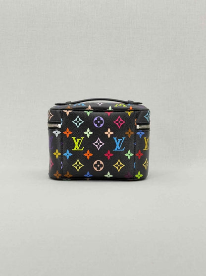 Pre - loved LOUIS VUITTON Nice Black Multicolor Vanity Case at Reems Closet