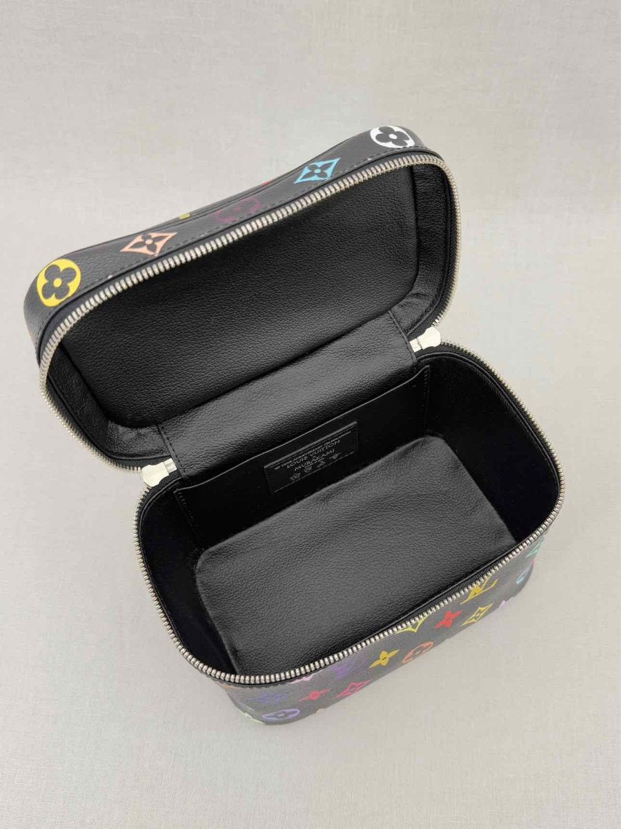 Pre - loved LOUIS VUITTON Nice Black Multicolor Vanity Case at Reems Closet
