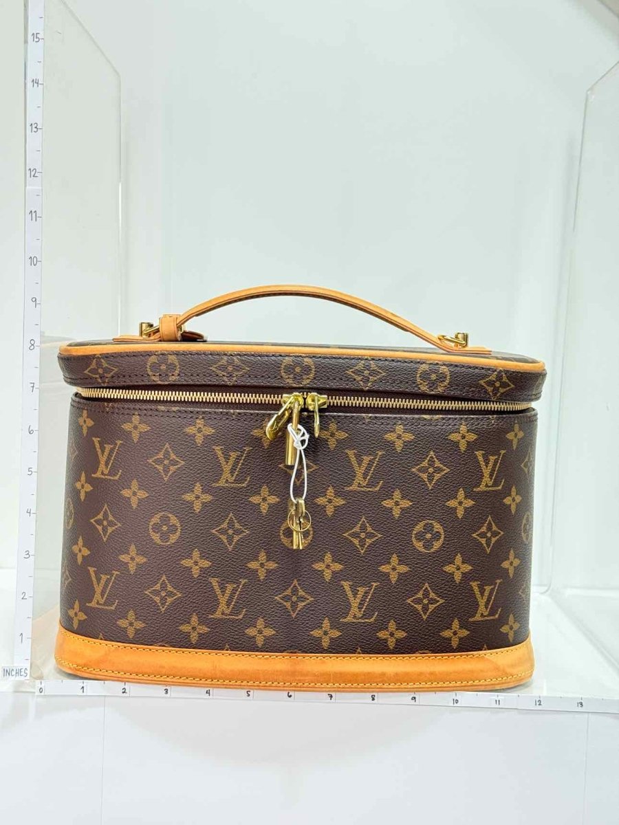 Pre - loved LOUIS VUITTON Nice Brown Monogram Vanity Case at Reems Closet