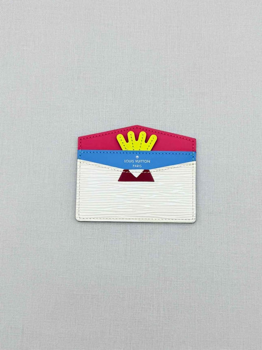 Pre - loved LOUIS VUITTON Off - white Card Holder at Reems Closet