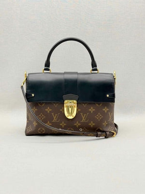 Pre-loved LOUIS VUITTON One Handle Brown & Black Top Handle at Reems Closet