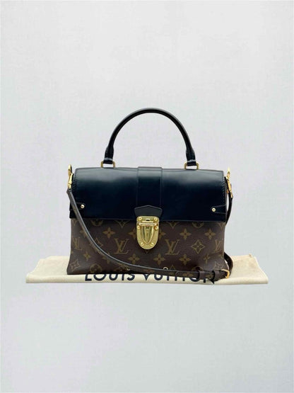 Pre-loved LOUIS VUITTON One Handle Brown & Black Top Handle at Reems Closet