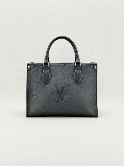 Pre - loved LOUIS VUITTON Onthego Black Tote Bag at Reems Closet