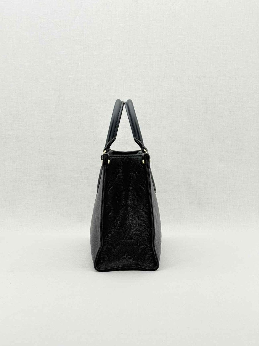 Pre - loved LOUIS VUITTON Onthego Black Tote Bag at Reems Closet
