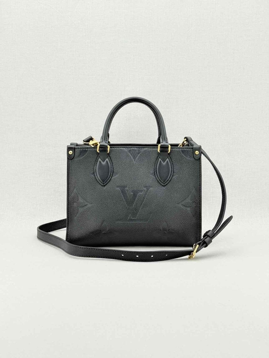 Pre - loved LOUIS VUITTON Onthego Black Tote Bag at Reems Closet