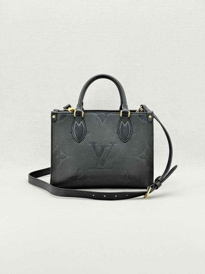 Pre - loved LOUIS VUITTON Onthego Black Tote Bag at Reems Closet
