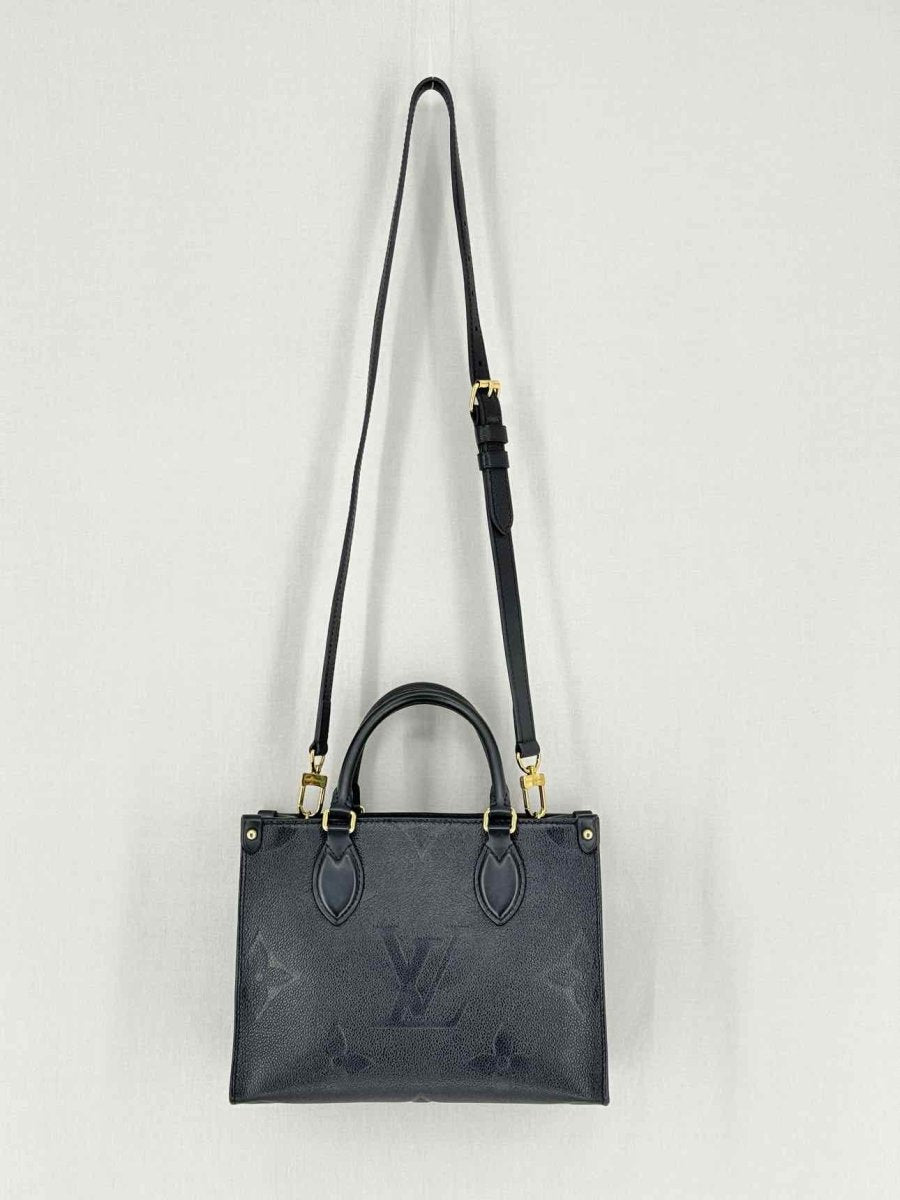 Pre - loved LOUIS VUITTON Onthego Black Tote Bag at Reems Closet