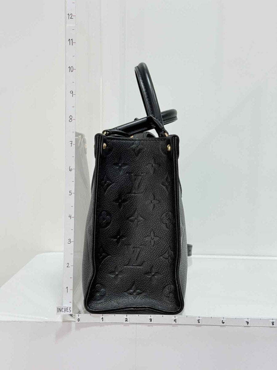 Pre - loved LOUIS VUITTON Onthego Black Tote Bag at Reems Closet