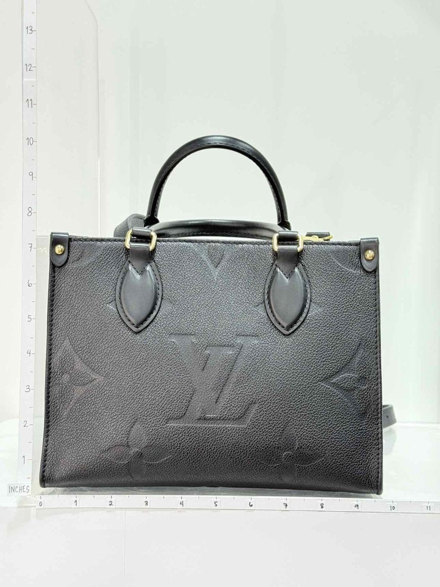 Pre - loved LOUIS VUITTON Onthego Black Tote Bag at Reems Closet