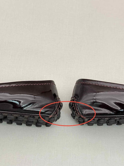 Pre-loved LOUIS VUITTON Oxford Amarante Size EU 37 Ballet Flats at Reems Closet